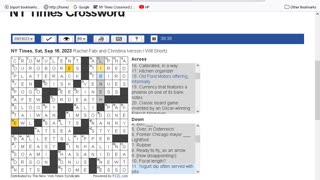 NY Times Crossword 12 Aug 23, Saturday