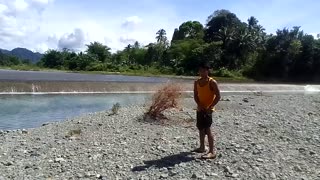 After came from beach : just RINSE in the river
