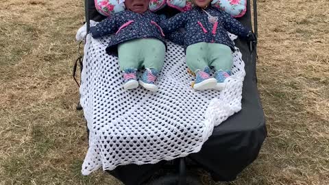 Funny Babies Costume at Glastonbury Festival