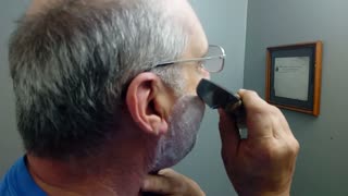 Shaving with paring knife