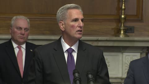 Speaker McCarthy delivers remarks after the passage of debt ceiling deal