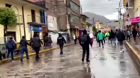 At least one dead in clashes with Peruvian police