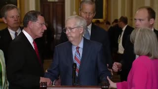 Warlord McConnell froze and appeared unwell while speaking at a press conference