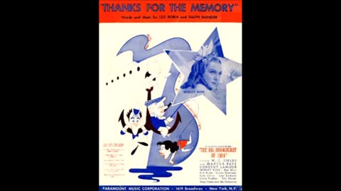 Thanks For The Memory (Songs of the 1930s-1950s)