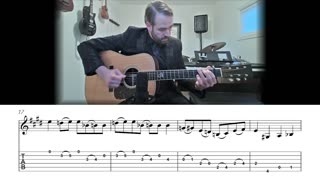 Folsom Prison Blues - Flatpicking Guitar Solo Lesson (Sheet Music + TAB)