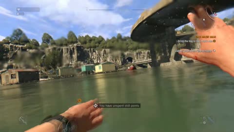 Dying Light - Gas Mask Man Find Bag In Lake