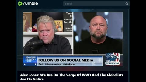 Alex Jones on Warroom - "that's where we are at"...