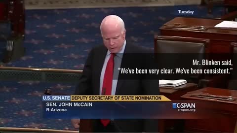 John McCain Warned about Antony Blinken in 2014 During his nomination as Deputy Secretary of State