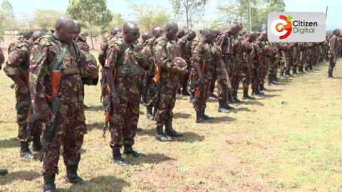 President William Ruto prays for KDF troops headed for a peacekeeping mission in DR Congo