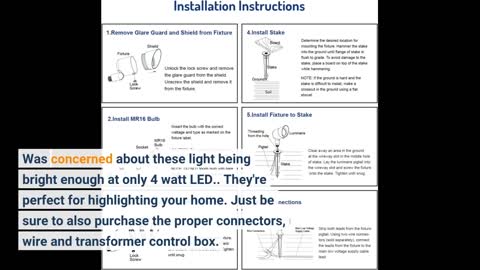 4W LED Landscape Lighting Low Voltage Landscape Lights-Overview