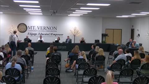 Dr. Dan Stock Speaking at the Mt. Vernon School Board Meeting