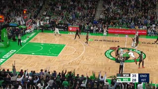 NBA - Payton Pritchard from mid-court beats the siren of the 1Q Wizards-Celtics