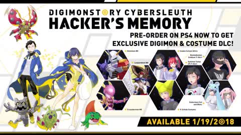 Digimon Story Cyber Sleuth Hacker's Memory Official Story Trailer