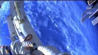 Watch stunning footage from a spacewalk on the ISS