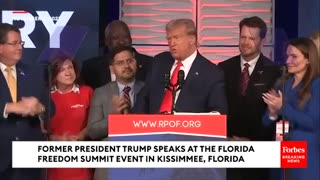 BREAKING : Trump Brings Florida Lawmakers On Stage Who Flipped From DeSantis At Freedom Summit