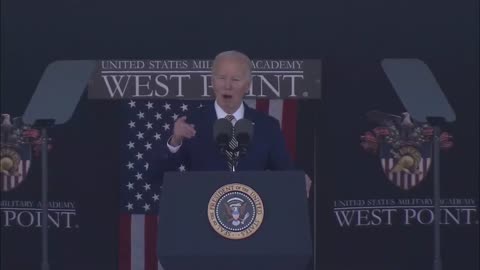 US President Joe Biden asked the audience to applaud