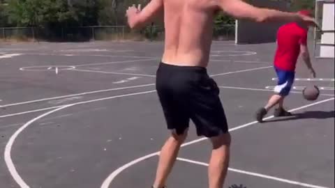 Guy Performs 3 Basketball Trickshots While Standing on 3 Different Balance Boards