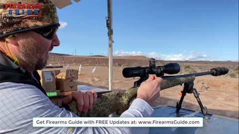 CVA Cascade XD Extreme Rifle with Suppressor - Shooting at the range