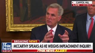 Shocker! McCarthy Backtracks on Impeachment of Joe Biden Surprising No One