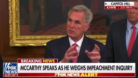 Shocker! McCarthy Backtracks on Impeachment of Joe Biden Surprising No One