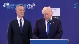 2024 NATO is broke: Donald Trump tells Nato allies to pay up - BBC News - 25 May 2017