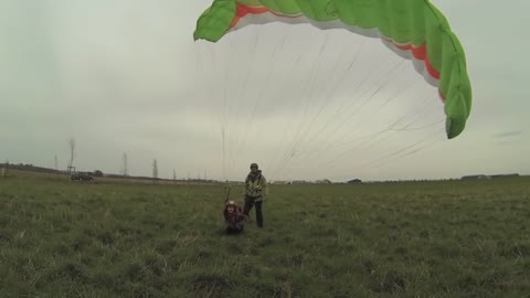 Kid ground handling mini paraglider