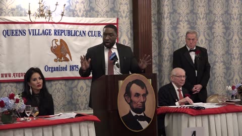 Joe Pinion speaks at Lincoln Dinner