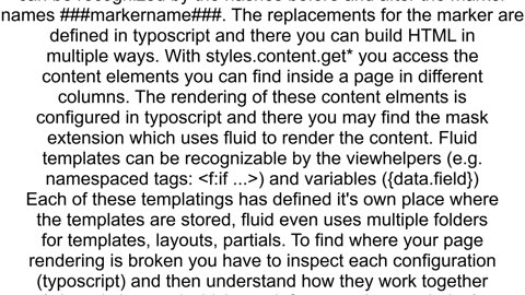 TYPO3 not rendering certain parts