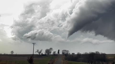 Time-Lapse of EF-1 Tornado in Iowa