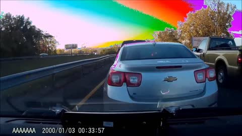 Dashcam of BMW i3 Getting Hit From Behind