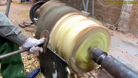 Amazing Woodturning Crazy - Great Hand Crafting Skills On Wood Lathe