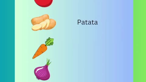 Spanish vegetables names