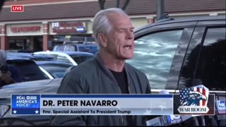 Another political prisoner Dr. Peter Navarro.