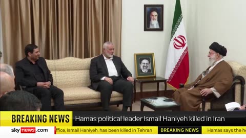 Hamas's top political leader Ismail Haniyeh has been killed in Iran, the group has confirmed