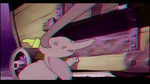 3D Anaglyph Dumbo 60FPS 4K SUPER SCALE 80% MORE BACKGROUND DEPTH P12