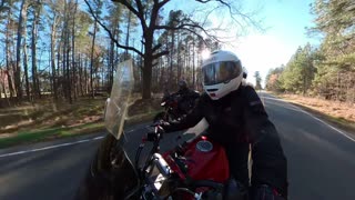 Husband and Wife motorcycle shenanigans in NC