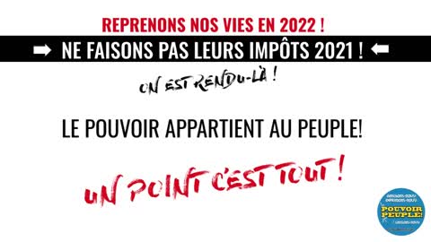 NE FAISONS PAS LEURS IMPÔTS 2021 !