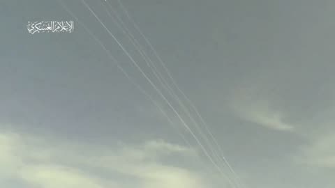 Hamas releases footage of it launching a rocket barrage from southern Gaza's