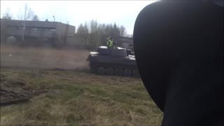 Racing army tanks for charity!