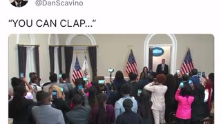 "You can clap..."