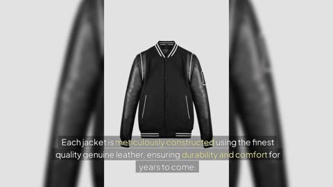 Boda Varsity College Men Leather Bomber Jackets