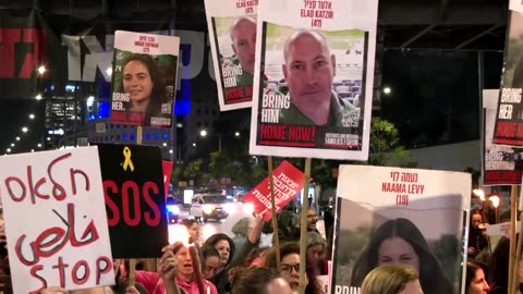 Tel Aviv protesters demand release of Gaza hostages