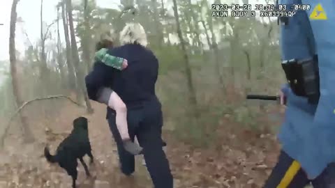 Bodycam footage shows rescue of missing NJ boy, dog in woods