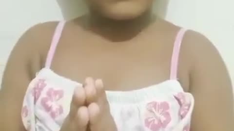 Recitation of Krishna mantra in child's voice.