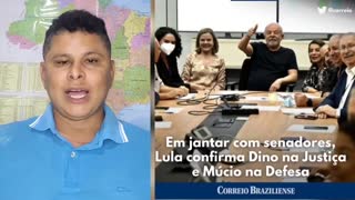 Lula confirma dois ministros do seu governo são eles Flávio Dino da Justiça e Múcio da Defesa.