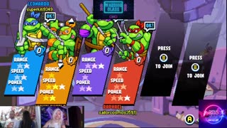 Teenage Mutant Ninja Turtles - Shredder's Revenge Playing Level 1 and 2