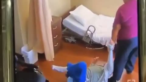 Disgusting! Grandpa being abused by Care home Nurse in Texas City.