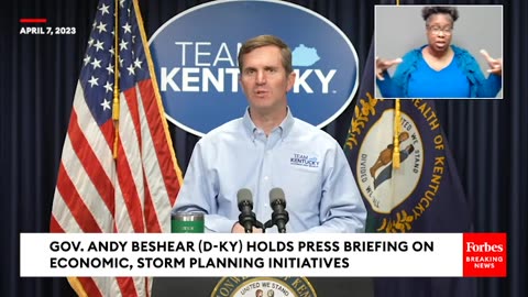 Kentucky Gov. Andy Beshear Holds Press Briefing On Economic Developments