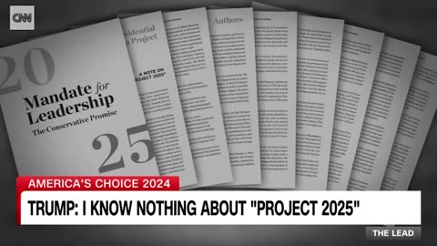 Trump distances himself from ‘Project 2025,’ saying he knows nothing about it