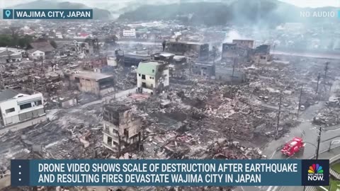 Drone video shows scale of Japan earthquake devastation